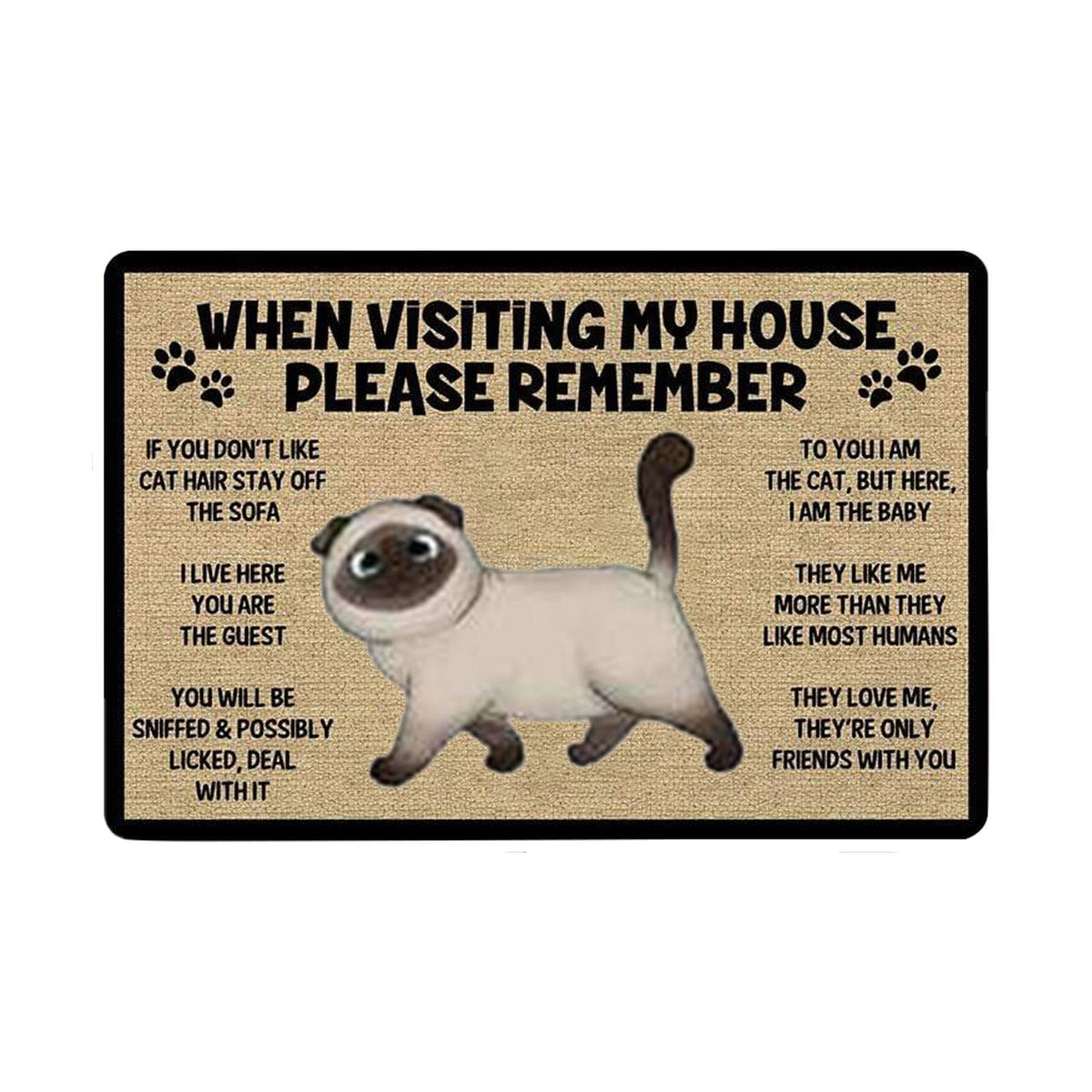 Katt Välkomstmatta - För alla kattälskare