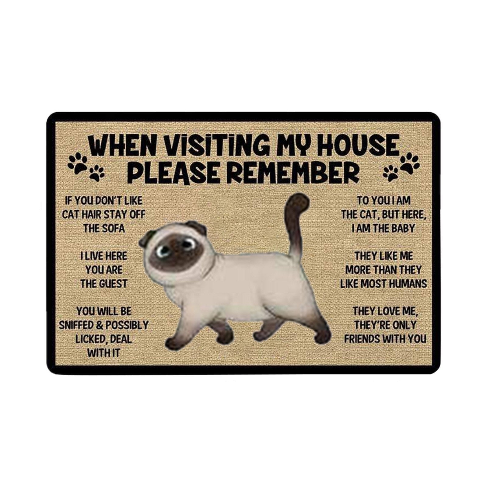 Katt Välkomstmatta - För alla kattälskare