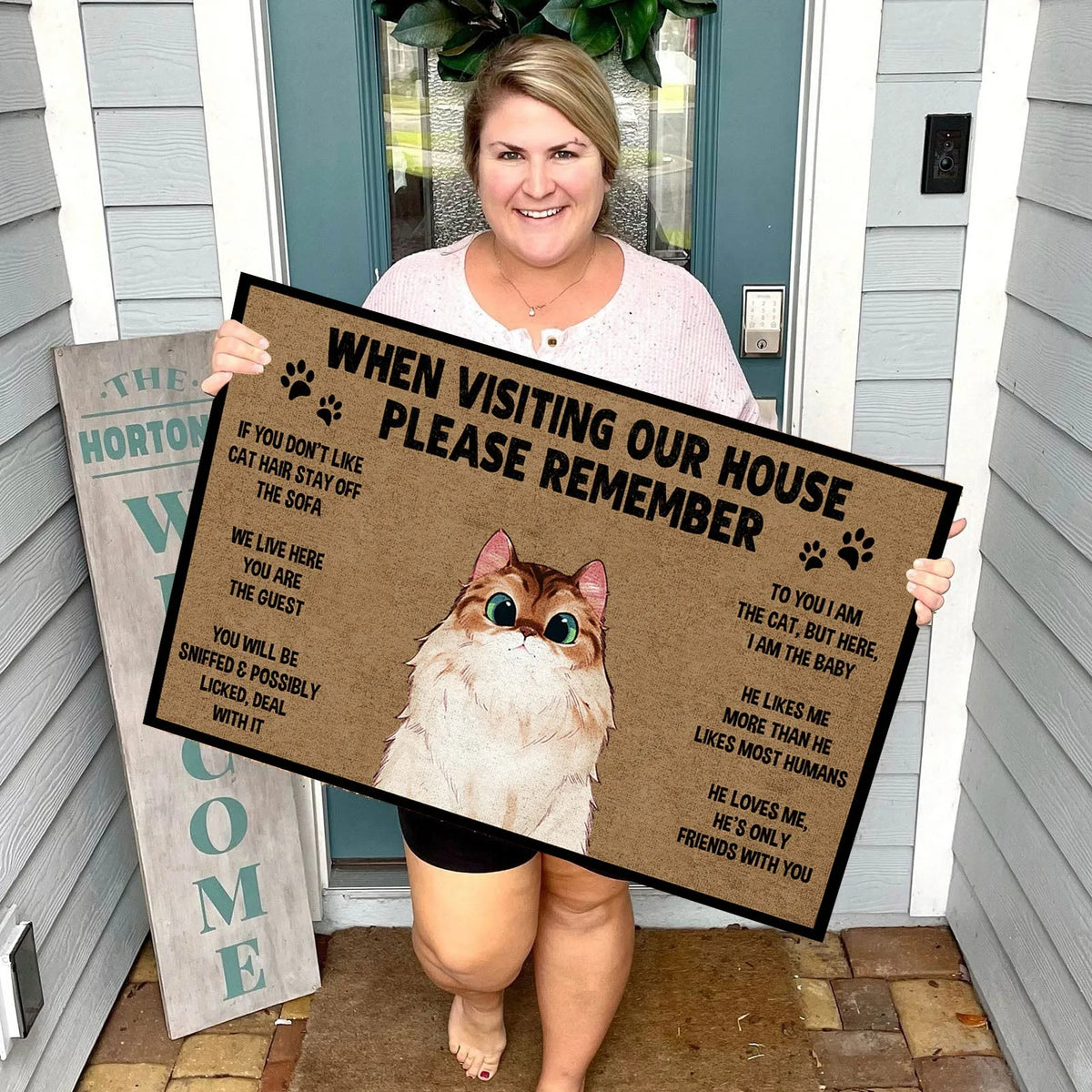 Katt Välkomstmatta - För alla kattälskare