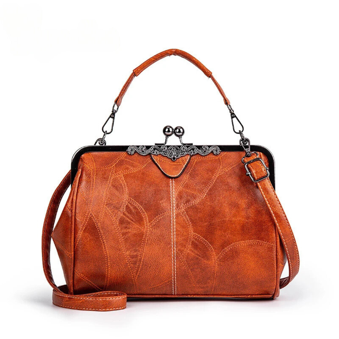 Damhandväska Retro-Chic Konstläder Elegant Design 5