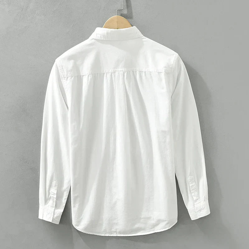 Herrskjorta Patchwork Avslappnad Bomull 3