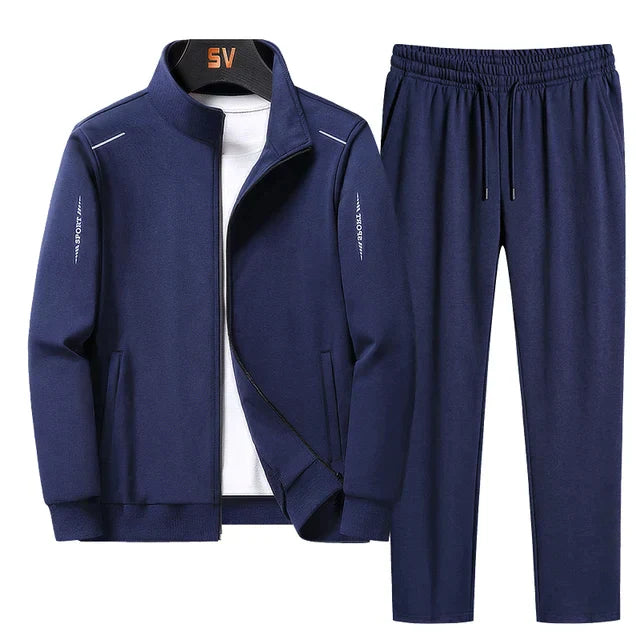 Herrens Träningsdräkt Med Blixtlås Polyester 3