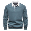 Variant image for Mäns Långärmad Poloshirt Klassisk Krage Bomull-22
