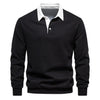 Variant image for Mäns Långärmad Poloshirt Klassisk Krage Bomull-8