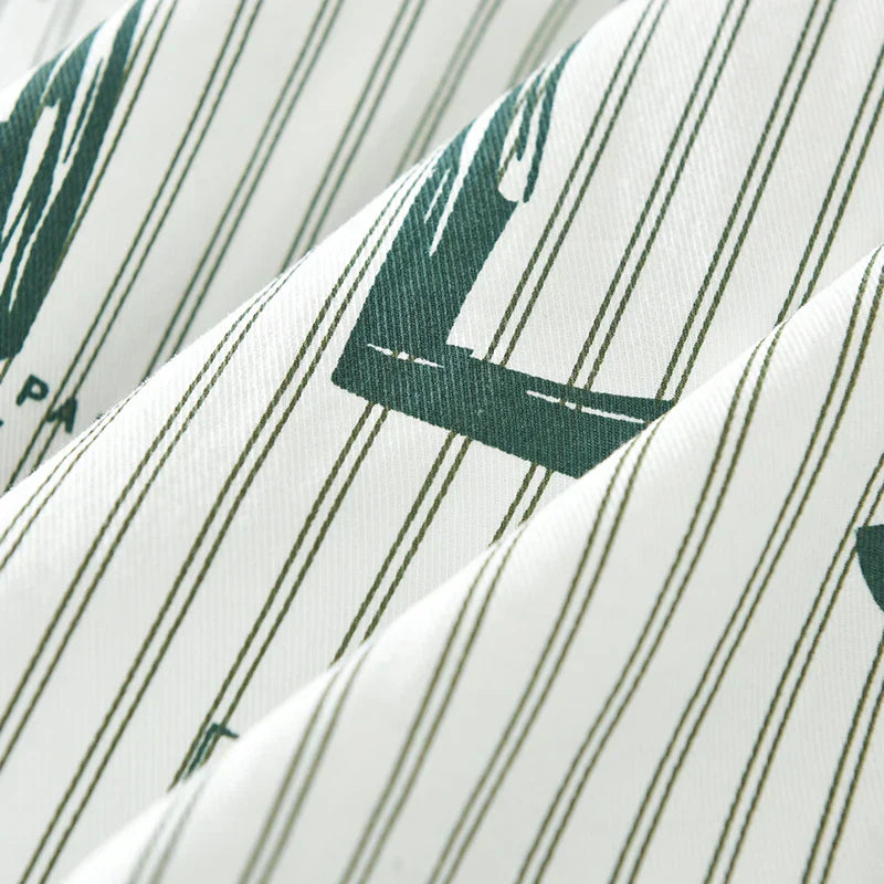 Herrskjorta Randig Casual 100% Bomull 4