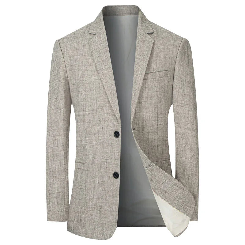 Herrblazer Smal Passform Polyester Vintage Stil 6