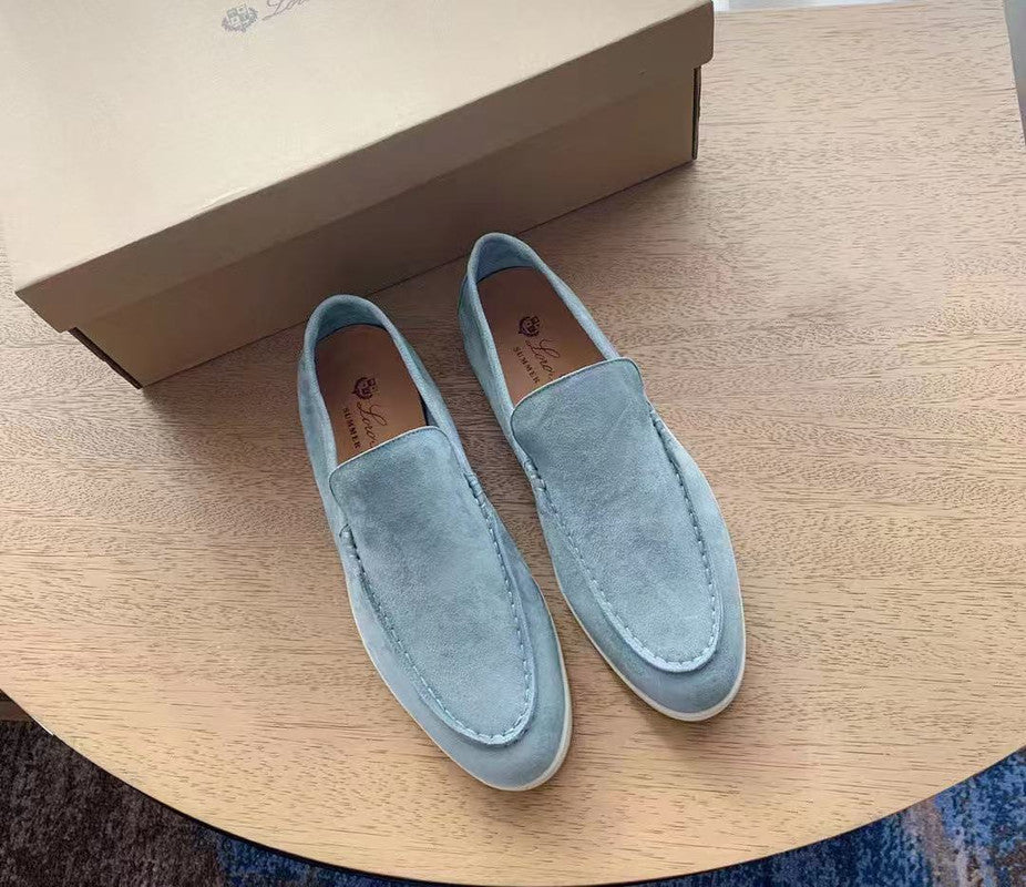 Herrskor Loafers Vintage Stil PU-Läder
