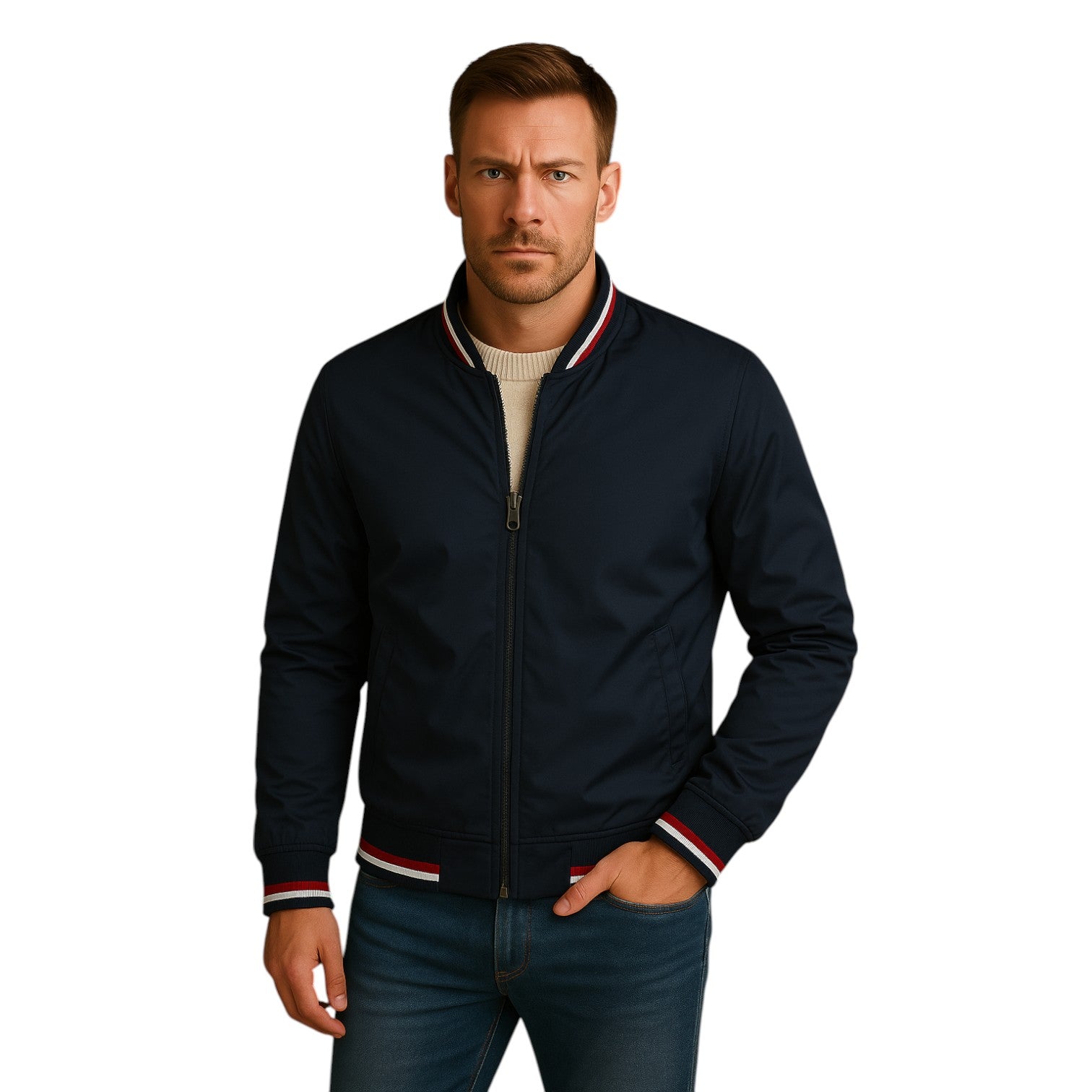 Herr Bomberjacka i Stilren Design