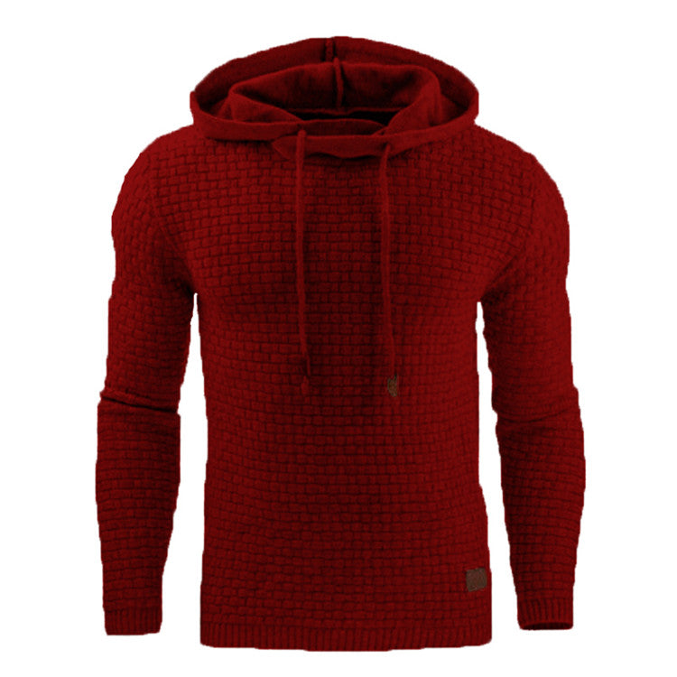 Hoodie Herr Modern Design Mjuk Bomull