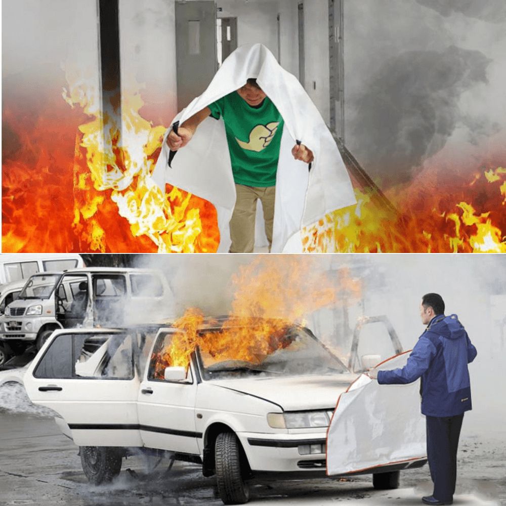 Transportabel Brandsläckarefilt