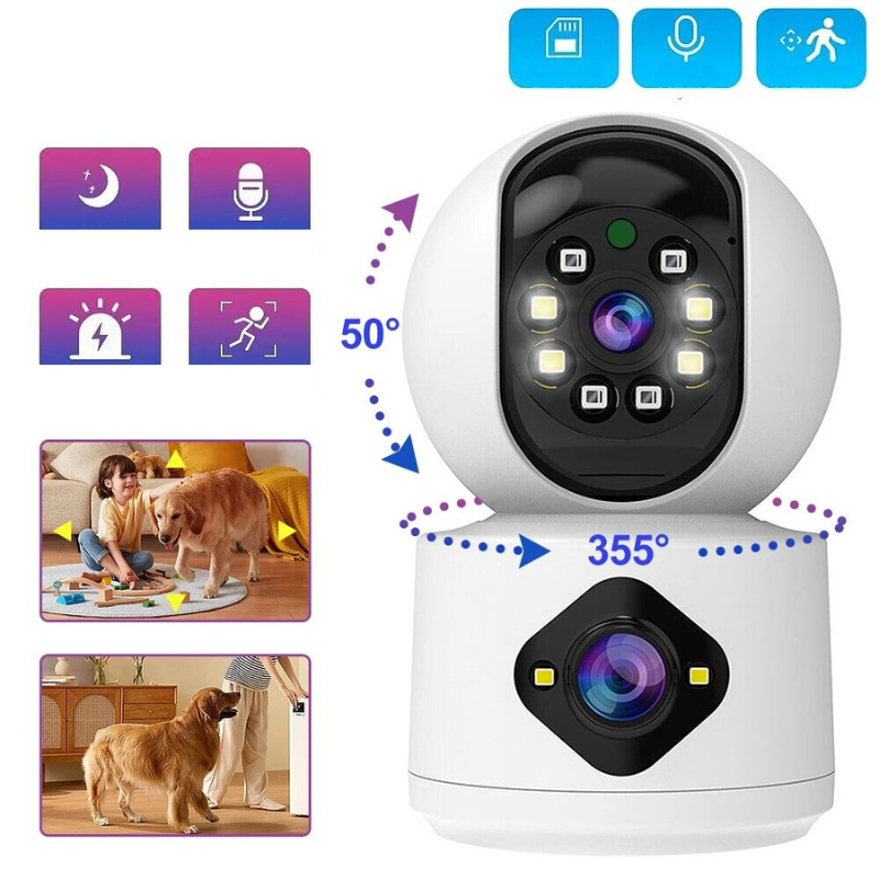 Smart 4MP-kamera med dubbla linser