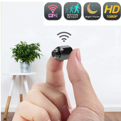 Trådlös Övervakningskamera Inomhus 1080p HD med WiFi och Nattvision-2