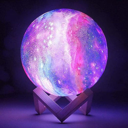 Multicolor 3D Månlampa