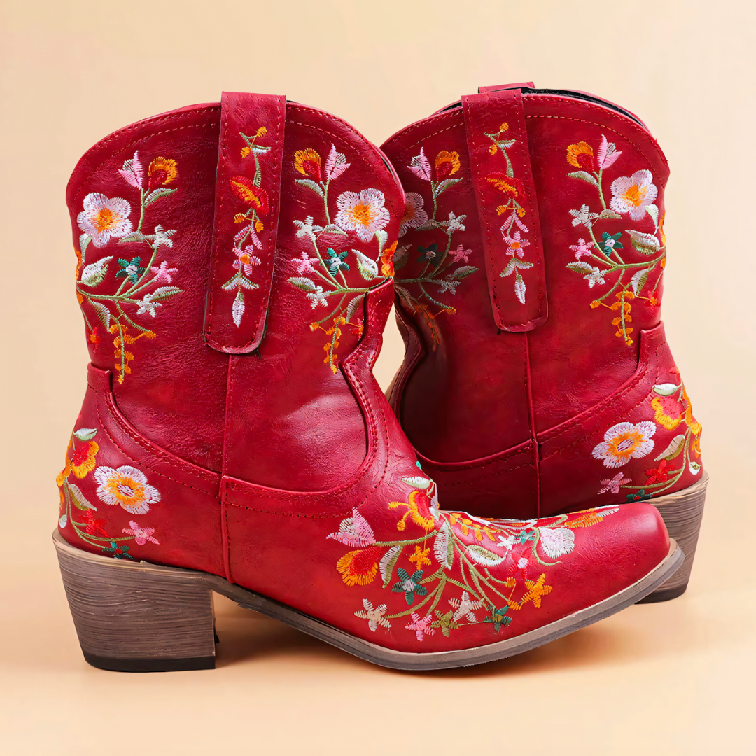 Dam Stövlar Cowgirl Vintage Väderbeständigt Läder 6