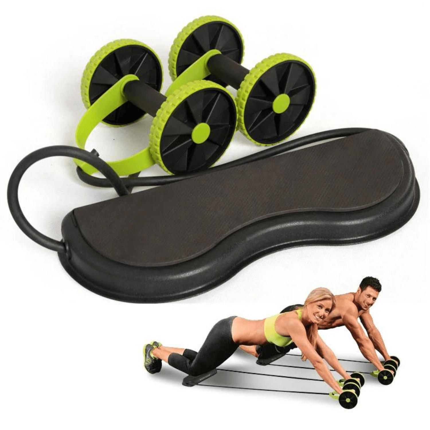 Dubbelhjuls Ab-roller-tränare