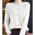 Dam O-hals Cardigan i 100% Ull 3