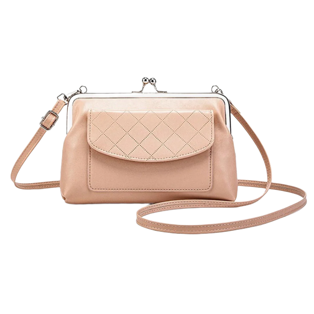 Damväska med Läppformad Stängning i Konstläder, Rymlig och Elegant 1