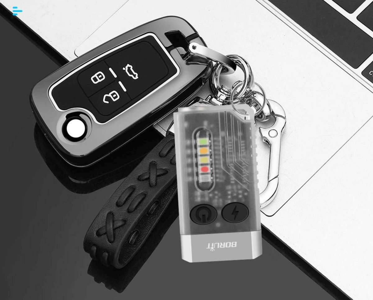 Uppladdningsbar Nyckelring Ficklampa