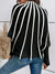 Dam Tröja Randig Mjuk Bomull Komfortabel Design-3