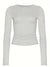 Kvinnors Långärmad T-shirt Monokrom 100% Bomull-6