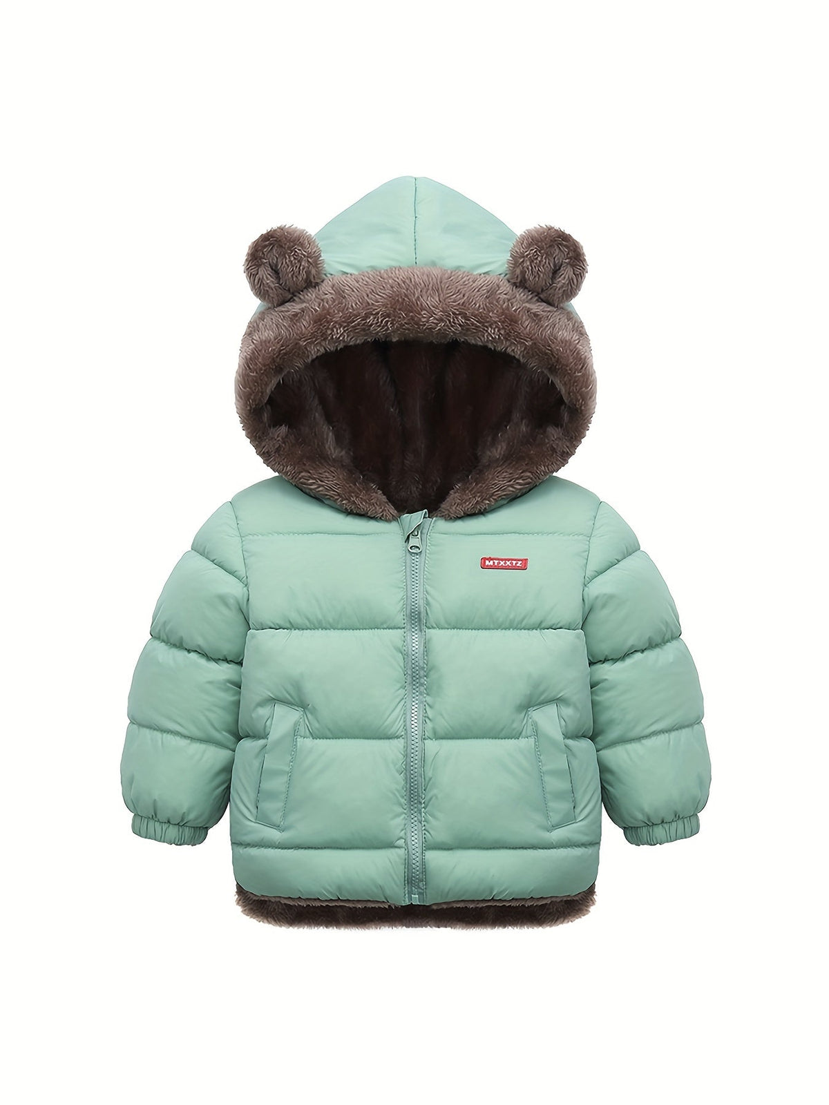 Pojkar Lång Jacka Med Upphöjd Krage Hållbart Material 5