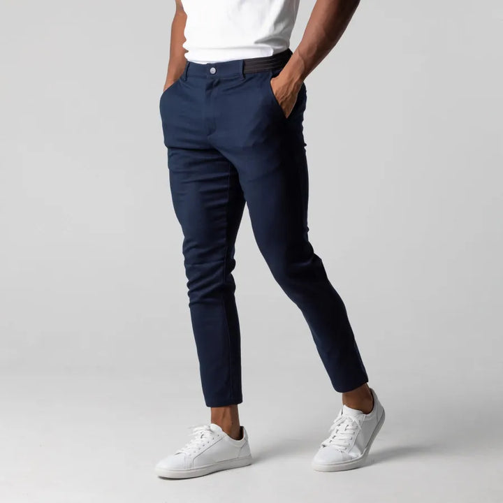 Variant image for Herrbyxor Chinos Slim Fit 100% Bomull Modern Design-7