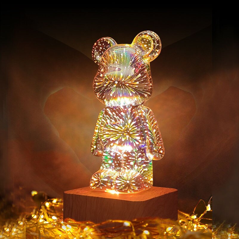 Bear Fireworks Lamp