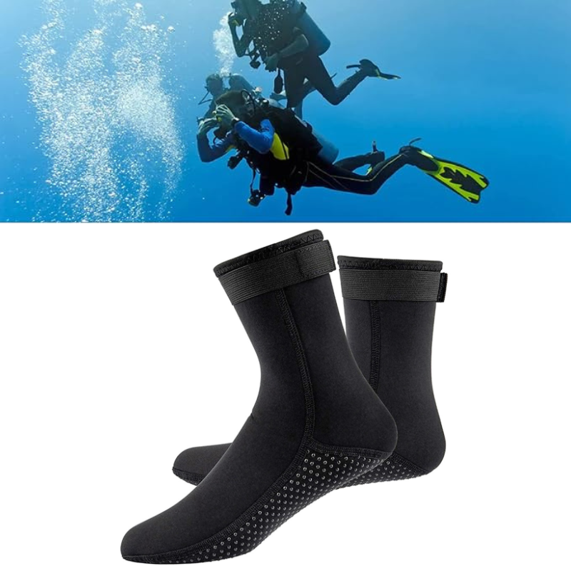 Halkfria dyksockor i neopren