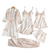 5-i-1 Satin Nattkläder Set | Satin Nattlinne & Pyjamas | Lyxigt Sovplagg Dam