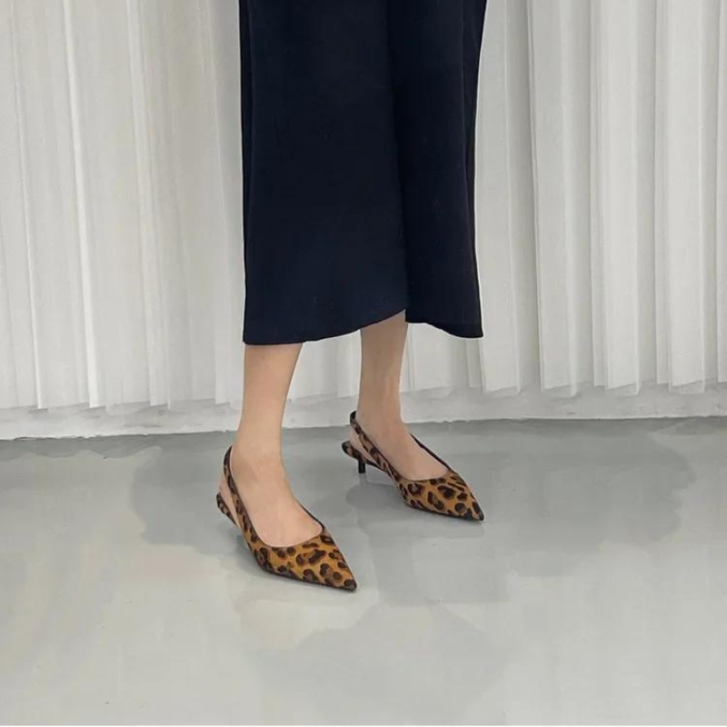 Leopard Spetsiga Klackar