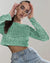 Variant image for Dam Crop Top Glittrande Polyester Elastan-25