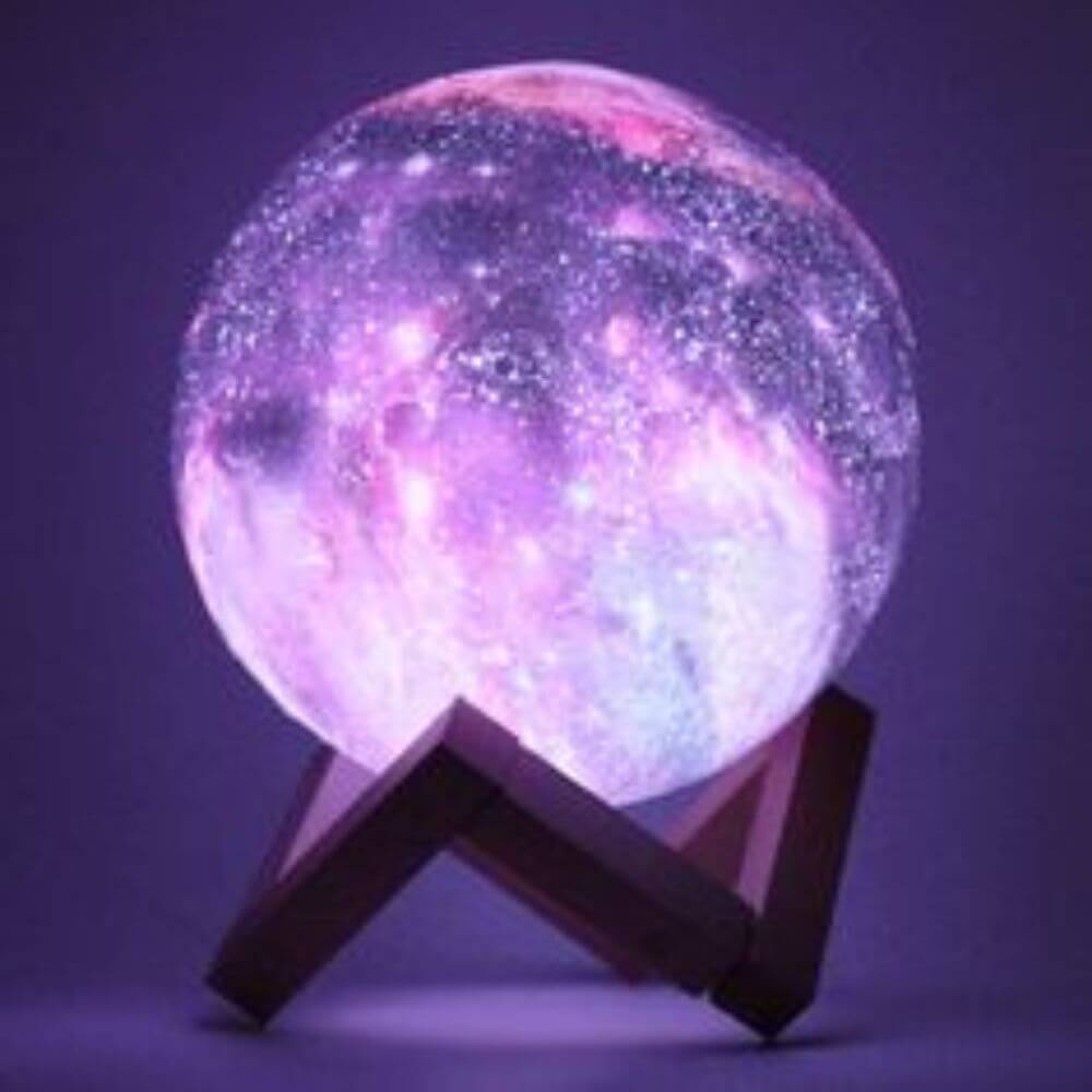 Multicolor 3D Månlampa