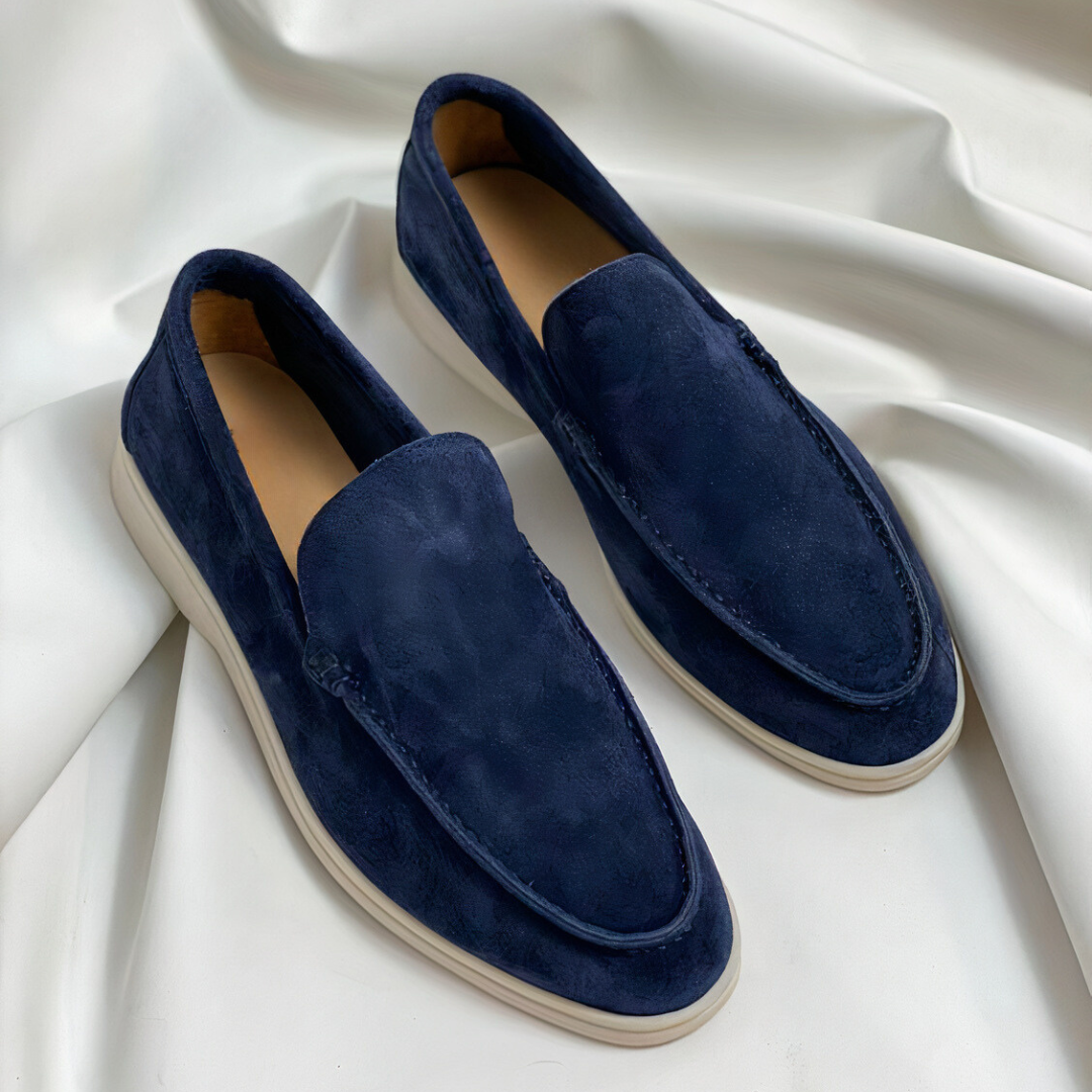 Herrskor Loafers Vintage Stil PU-Läder-3