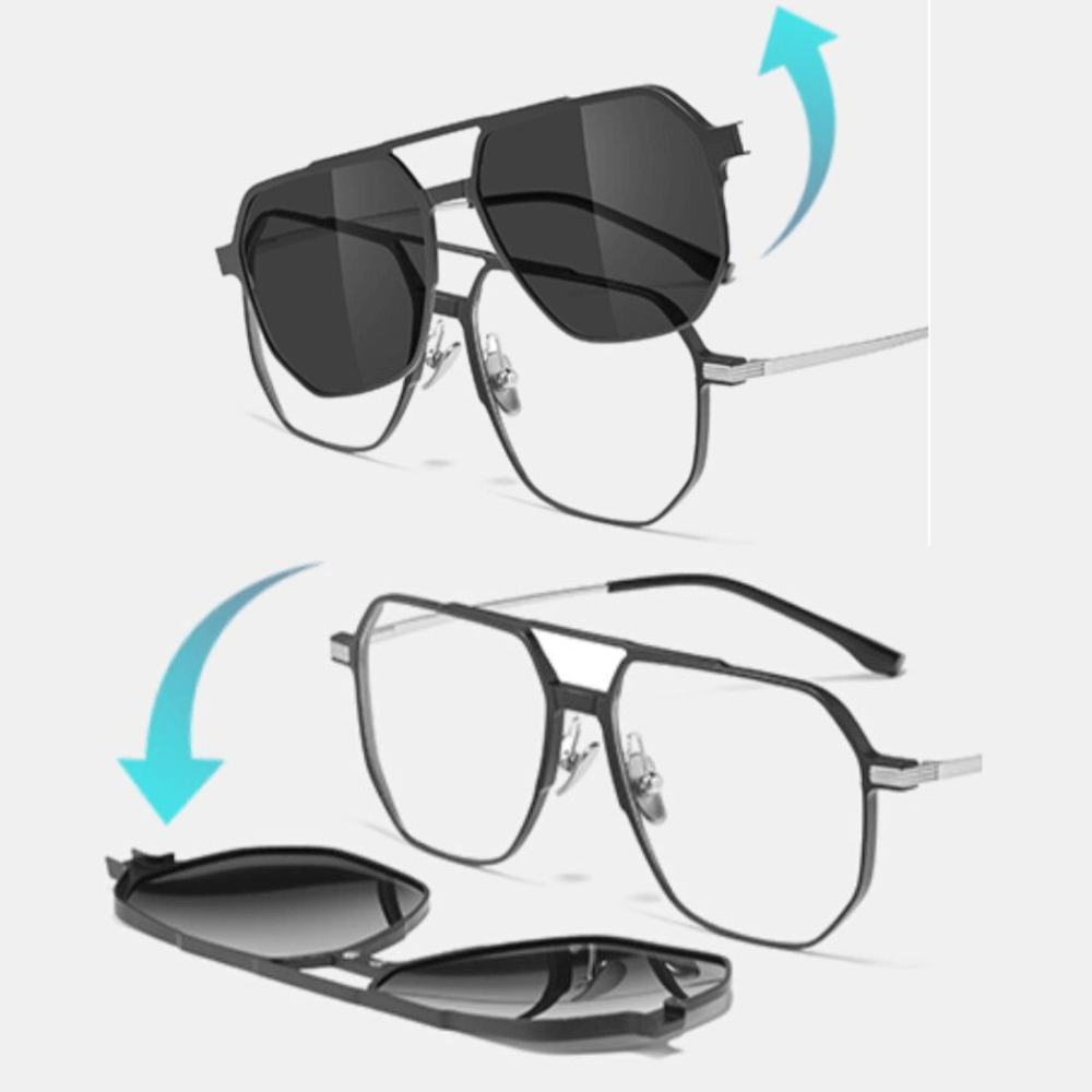 3-i-1 Magnetiska Polariserade Solglasögon