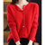 Dam O-hals Cardigan i 100% Ull 4
