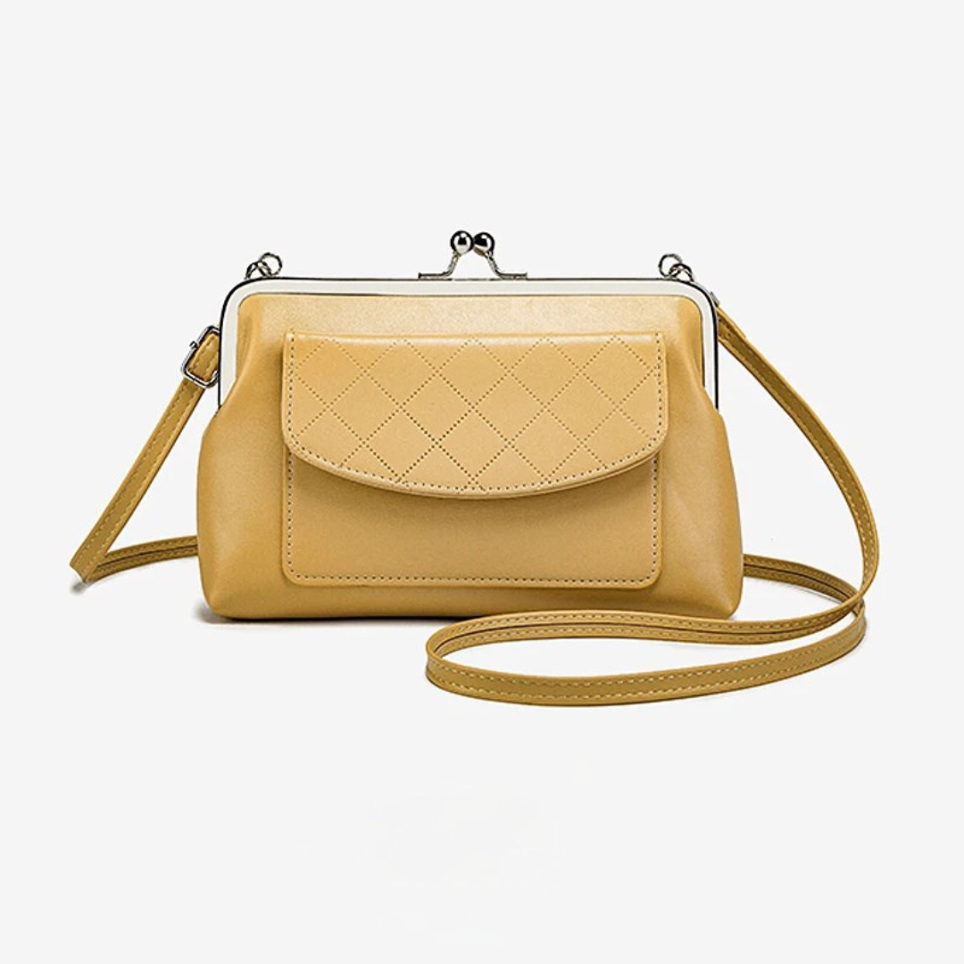 Dam Crossbody Väska Kompakt Design med Läppformad Stängning 2