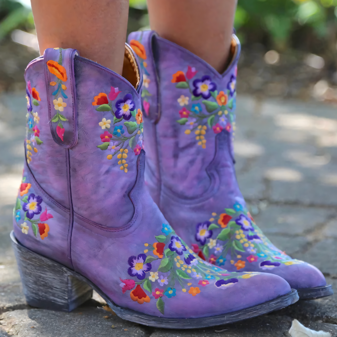Dam Stövlar Cowgirl Vintage Väderbeständigt Läder 5