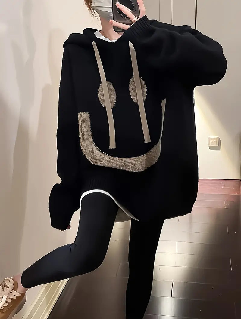 Variant image for Dam Hoodie Leende Design Justerbar Sladd 100% Bomull-7