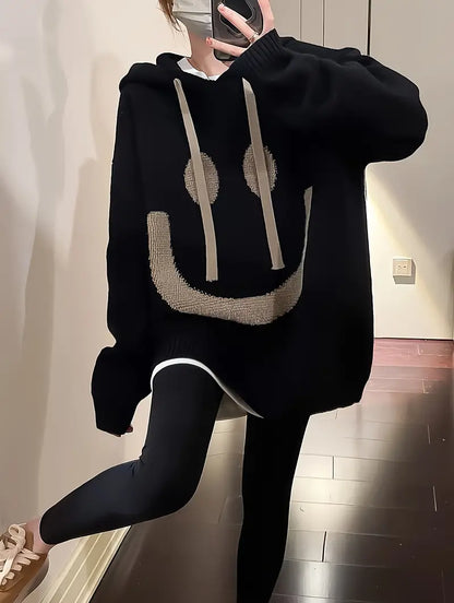 Variant image for Dam Hoodie Leende Design Justerbar Sladd 100% Bomull-7