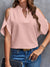 Dam Axelfri Blus Lätt Material Elegant Sommar-5