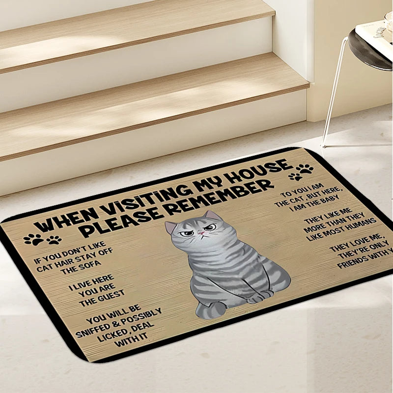 Katt Välkomstmatta - För alla kattälskare