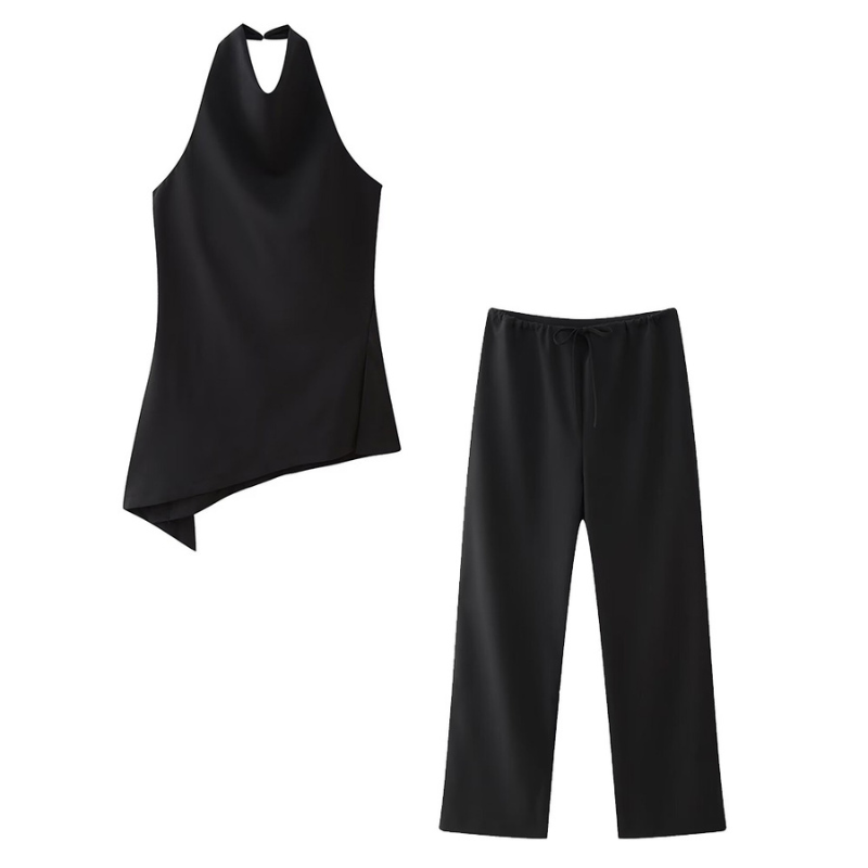 Chic Halter Top & Byxor Set