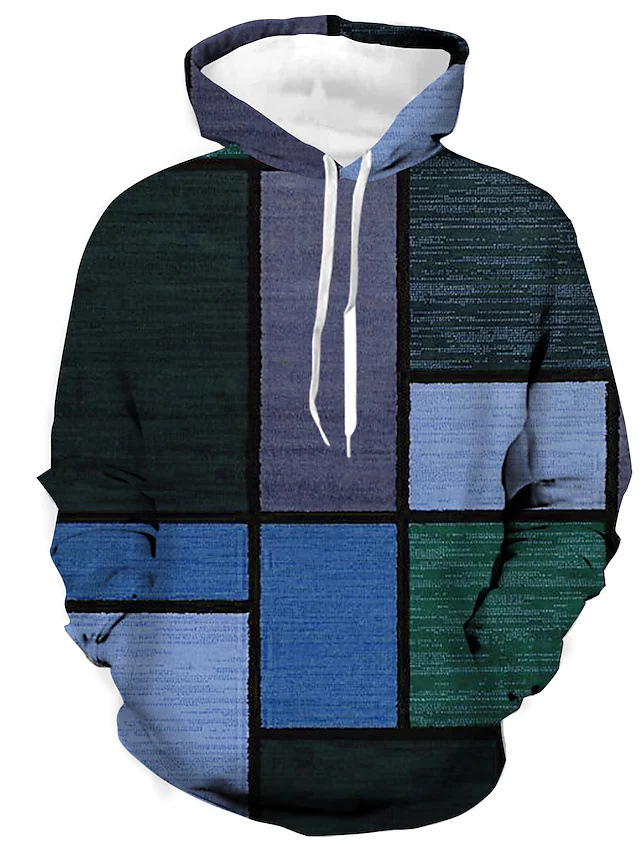 Herr Hoodie Italiensk Bomull Modern Stil-3
