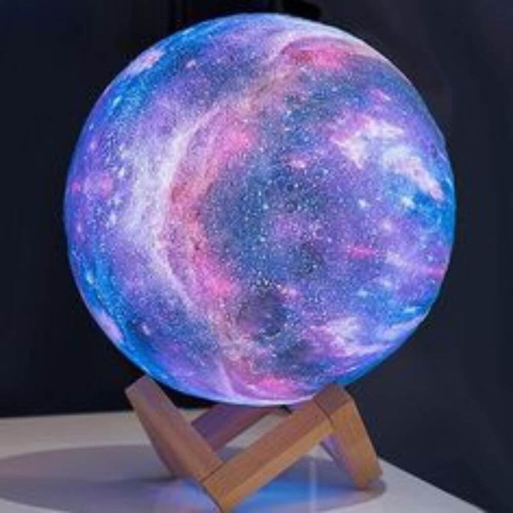 Multicolor 3D Månlampa