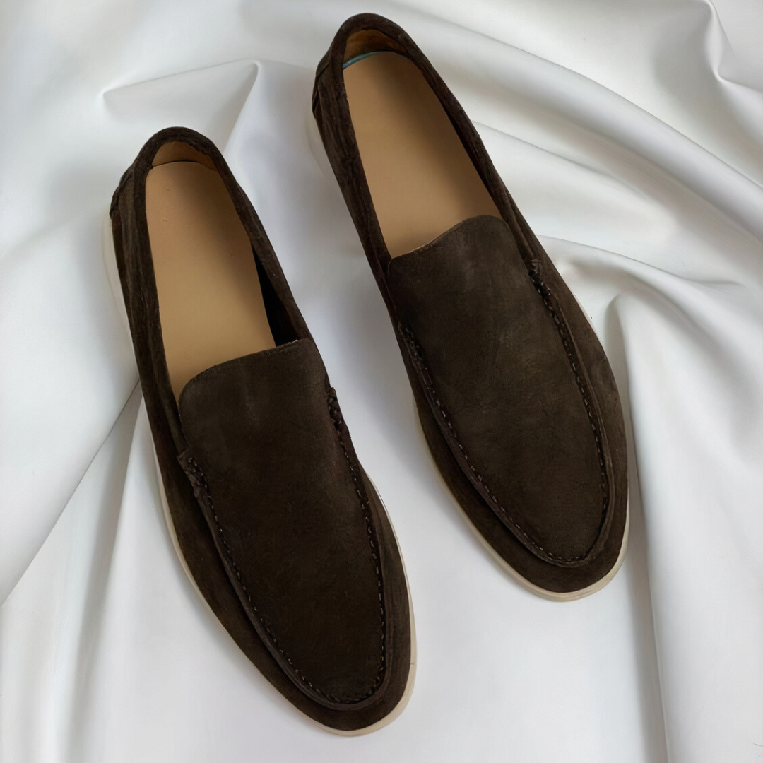 Herr Loafers Vintage Stil PU-Läder med Bekväm Passform 4