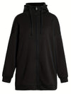 Dam Hoodie Sportig Dragkedja 100% Bomull-4