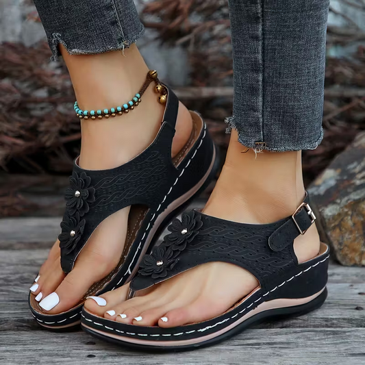 Strand sandaler med tofsar