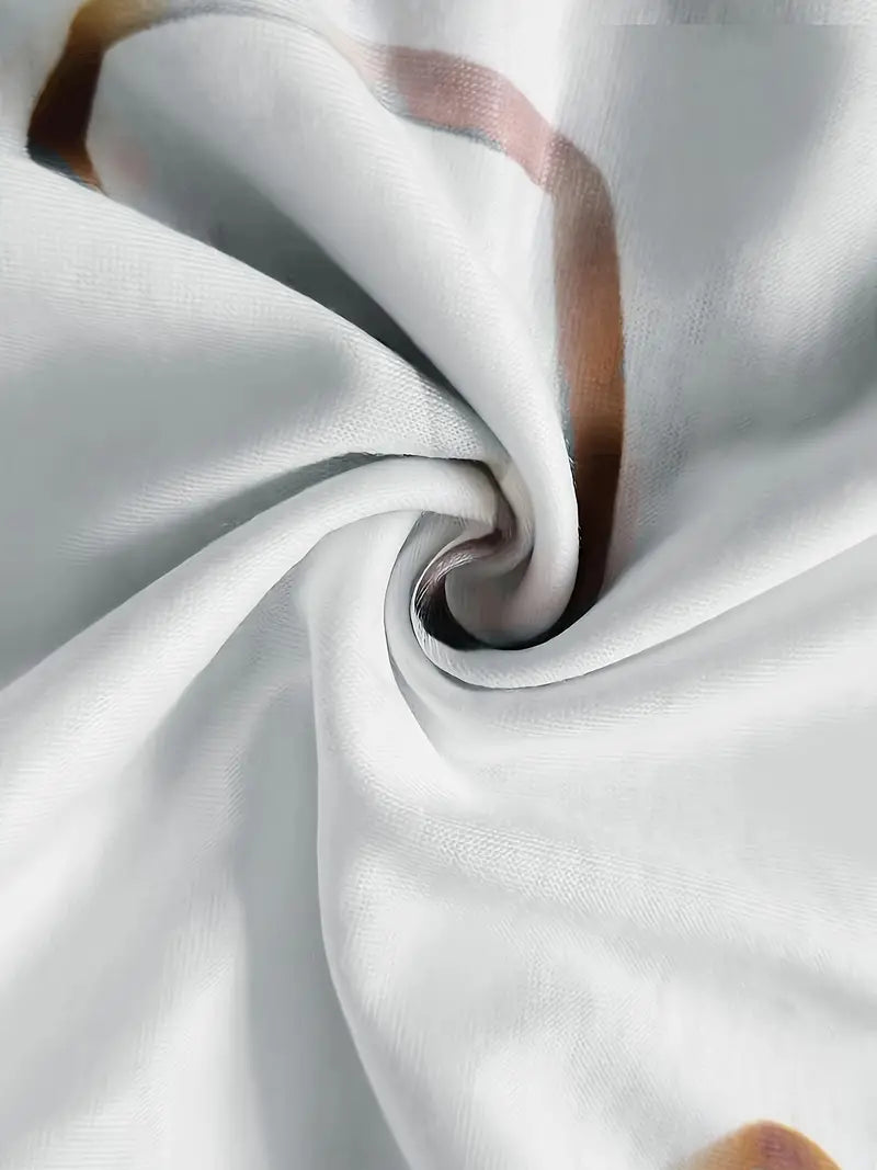 Dam T-shirt med Diagonalt Hjärttryck i Mjuk Bomull-4