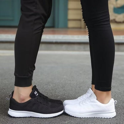 Andningsaktiva fritidssneakers för kvinnor
