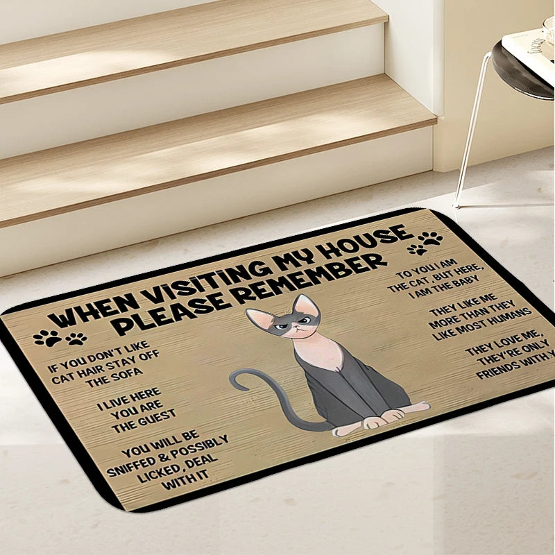 Katt Välkomstmatta - För alla kattälskare